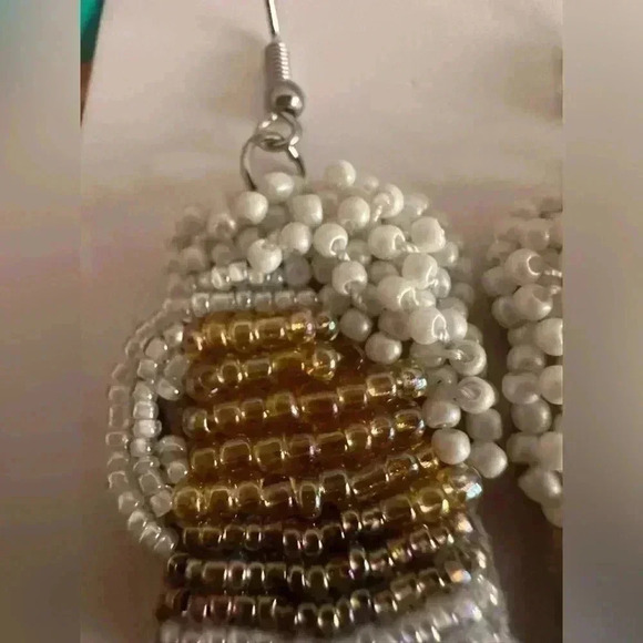 Beer mug beaded glass - Picture 3 of 7